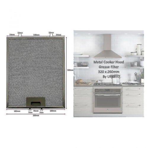 3 X Belling Universal 320 X 260mm Metal Range Hood Grease Filter G 1