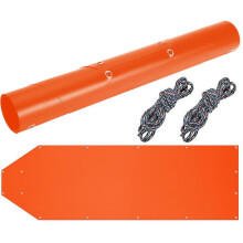 (orange) Deer Sled Waterproof Durable Deer Drag Sled With 2 Ropes, Dragging Utility Sled For Hauling, Ice Fishing, Fire Wood-hy