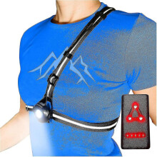 Chest Running Light for Runners And Joggers with Adjustable Beam And Reflector, Usb Led Rechargeable Bicycle Light-hao