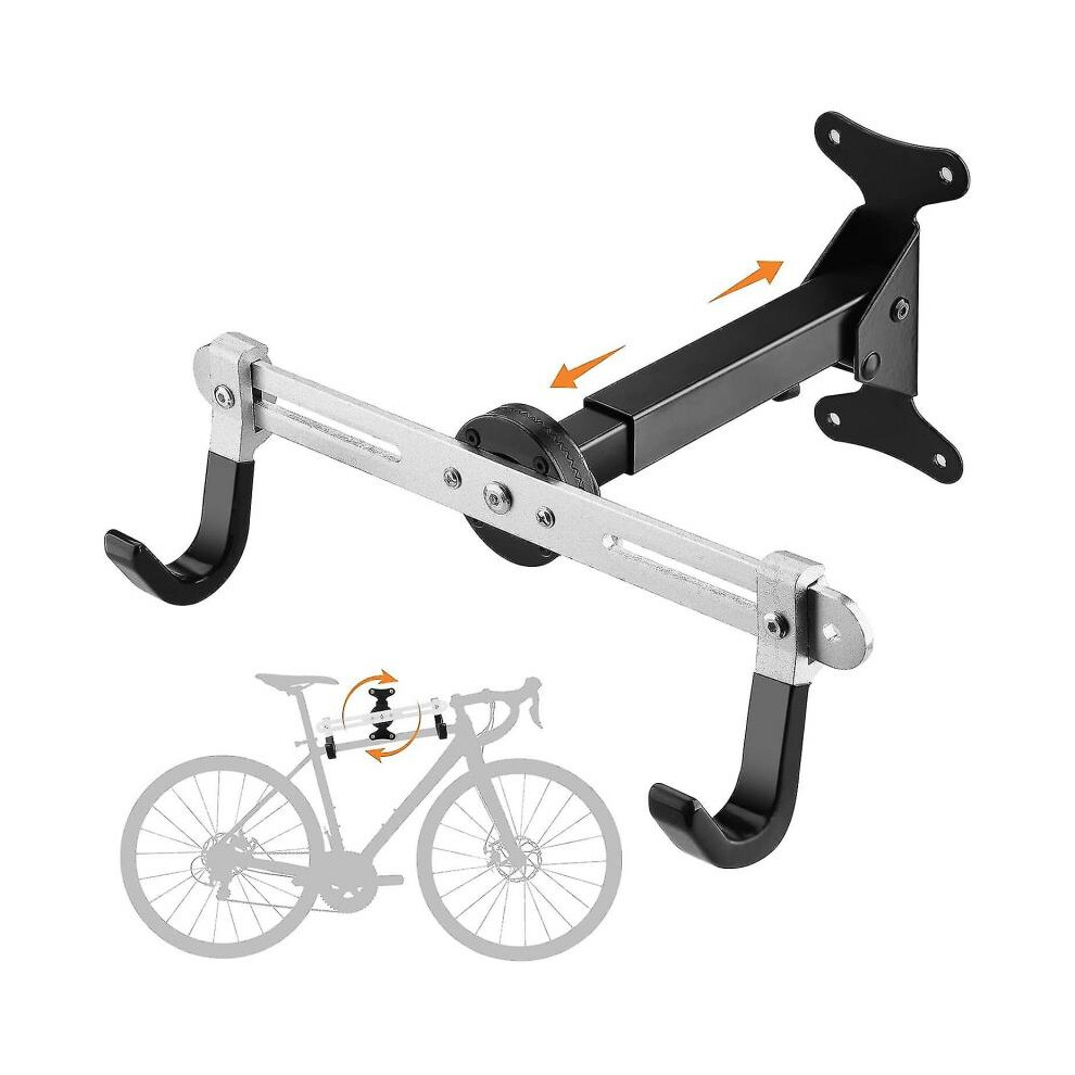 (Large,Black)Bike Wall Mount Hanger Bike Storage Rack Wall Mounted Bike Hooks Garage Bike Rack Wall Mount Bicycle Storage Hanger