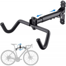 (Large, Dark) Bike Wall Mount Hanger Bike Storage Rack Wall Mounted Bike Hooks Garage Bike Rack Wall Mount Bicycle Storage Hanger
