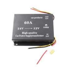 24V To 12V 60A Converter High Power Vehicle Power Supply Voltage Reducer Automatic Protections Compatible for Truck Bus