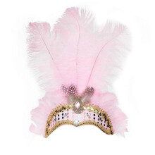 (Pink) Fashion Personality Headwear Women Headbands Delicate Handmade Headpiece for Halloween Masquerades Party yellow green purple