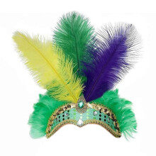 (yellow green purple) Fashion Personality Headwear Women Headbands Delicate Handmade Headpiece for Halloween Masquerades Party yellow green purple