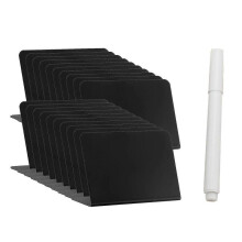 (B) Mini Chalkboards Reusable Chalkboard Labels Erasable Message Board Mini Chalk Board Sign Mini Chalk Labels Message Board