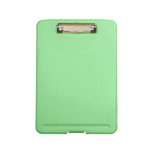 (Green) Multi-functional File Folder with Clipboard Waterproof File Organizer Box Office Writing Pad for Student Teacher School  Pink