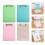 (Pink) Multi-functional File Folder with Clipboard Waterproof File Organizer Box Office Writing Pad for Student Teacher School  Pink 2