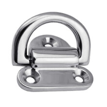 (10mm) Folding Pad Eye Anchor-Point 316 Stainless Steel D Ring Deck Lashing D Ring Tie Down Cleat for Marine Trailer 6/8/10mm   6mm