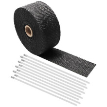 (15M) Motorcycle Exhaust Thermal Tape Sports Muffler Wrap Heat Shield Resistant Heat Insulation for Pit Dirt Bike