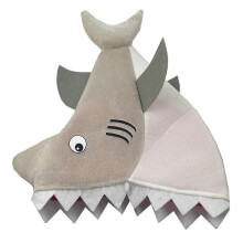 Halloween Large Pullover Beanie Hat Oversized Headgear Party Holiday Dress-up Warm Hat Oversized Shark Theme for Teens