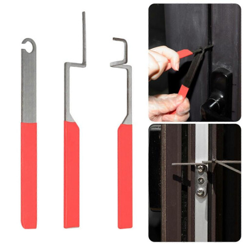 Set Of 3 Thickened Stainless Steel Window Release Tool Suitable for Stuck Window Multiple Surfaces Safety Solution 1