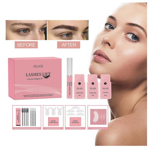 EELHOE Lash Lifting Kit Semi-Permanent Eyelashes Lifting Perming Lotion Fixation Curly Lasher Home Use Makeup Tool Multicolor 1