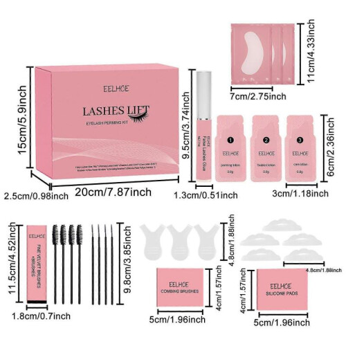 EELHOE Lash Lifting Kit Semi-Permanent Eyelashes Lifting Perming Lotion Fixation Curly Lasher Home Use Makeup Tool Multicolor 2