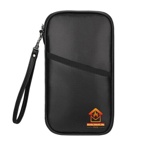 Fireproof Bag Vertical Document Bag Cash Protective Bag Water Resistant File Folder for Documents Passport Valuables