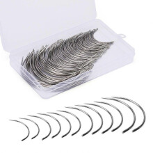 Leather Sewing Needle Curved Needle Wigs Needle Upholstery Needle for Sewing Canvas Repair Knitting Craft Project