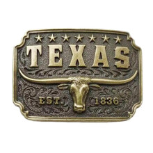 (Texas Bull Head) Longhorn Bull Belt Buckle Western Cowboy Belt Buckle Western Rodeos Bull Buckle Replacement for (38-40mm) Wide Belt