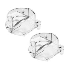 2Pieces Coffee Grinder Cover Easy Installation Grinder Assembly Lid Plastic Coffee Lid Suitable for Home Appliances