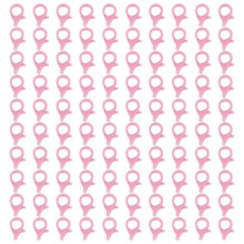 (04 pink) 100Pieces Lobster Claws Clasps 35mm Colored Lobster Clasps Jewelry Bracelets Connectors For Jewelry Making Accessories  27 ink green