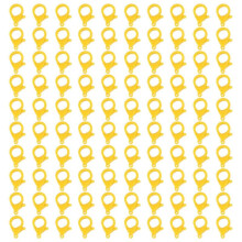 (03 yellow) 100Pieces Lobster Claws Clasps 35mm Colored Lobster Clasps Jewelry Bracelets Connectors For Jewelry Making Accessories  27 ink green