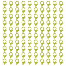 (25 Olive Green) 100Pieces Lobster Claws Clasps 35mm Colored Lobster Clasps Jewelry Bracelets Connectors For Jewelry Making Accessories  27 ink green