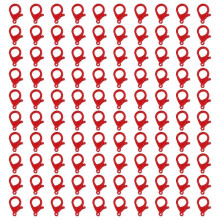 (13 big reds) 100Pieces Lobster Claws Clasps 35mm Colored Lobster Clasps Jewelry Bracelets Connectors For Jewelry Making Accessories  27 ink green
