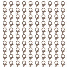 (20 light coffee) 100Pieces Lobster Claws Clasps 35mm Colored Lobster Clasps Jewelry Bracelets Connectors For Jewelry Making Accessories  27 ink green
