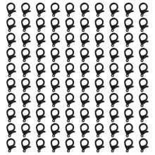 (09 black) 100Pieces Lobster Claws Clasps 35mm Colored Lobster Clasps Jewelry Bracelets Connectors For Jewelry Making Accessories  27 ink green