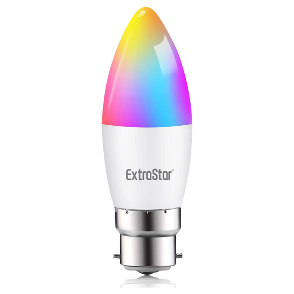 6W LED Smart Candle Light Bulb B22 WIFI