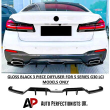 For BMW 5 Series G30 LCI M Sport Rear Valance Diffuser Body Kit 2020-23