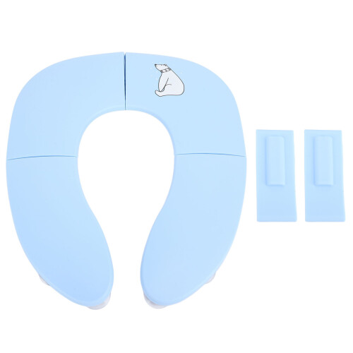 Foldable Toddler Potty Seat Blue 35x29x3cm Portable 2