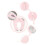 Tragbare klappbare Kinder-WC-Sitzauflage, Rosa, 35x29x3cm 5