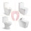 Tragbare klappbare Kinder-WC-Sitzauflage, Rosa, 35x29x3cm 6