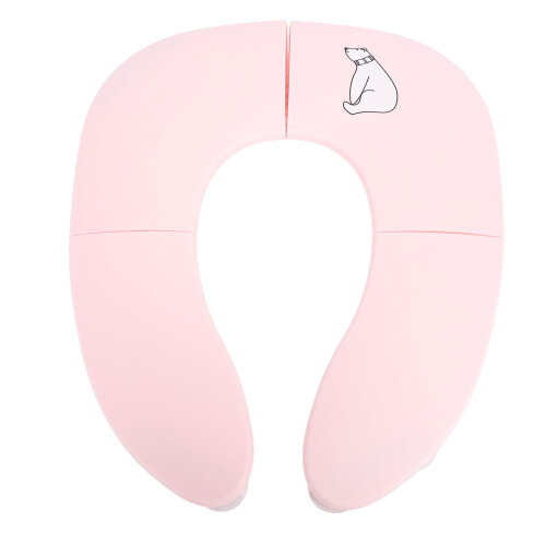Tragbare klappbare Kinder-WC-Sitzauflage, Rosa, 35x29x3cm 2
