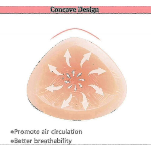 Pair Silicone Breast Form Triangular Shape Mastectomy Prosthesis Bra Enhancer Inserts A B C D E F G Cups1000g-Pair D Cup SZRH A-H 1