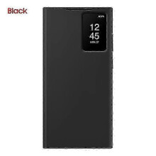 Smart View Wallet Flip Case compatible with Galaxy S23 Ultra SM-S918B S-View Phone Case Cover SZRH A-GB