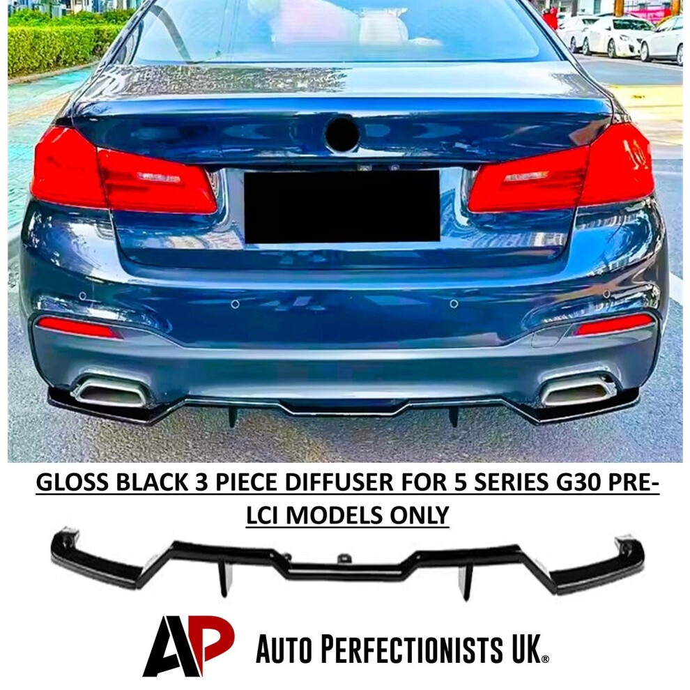 For Bmw 5 Series G30 M Sport Rear Valance Diffuser Quad Exit 2018-2020 5061072668562