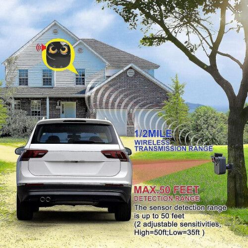 Driveway Alarm: Long Range Wireless Motion Sensor Detector, Diy Security Alert System-hy 1