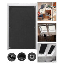 (57*100cm) Blackout Blind Suction Cup Curtain For Broom Roof Windows,travel Curtain Window Shades And Blinds Sunshade For Car-hao