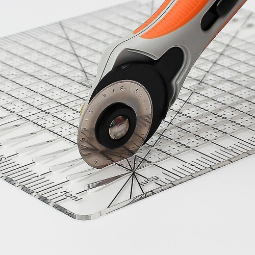 Slotted Quilting Ruler Durable Patchwork Ruler Transparent Diy Craft Cutting Ruler Template for Designer Pattern Maker 667a-hy