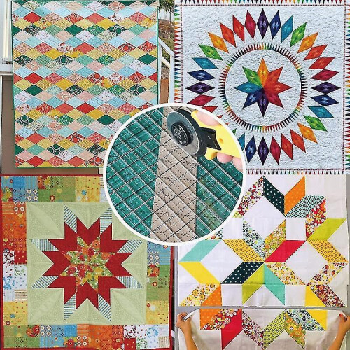 Slotted Quilting Ruler Durable Patchwork Ruler Transparent Diy Craft Cutting Ruler Template for Designer Pattern Maker 667a-hy 1