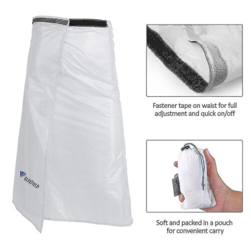 Ultra Light Thin Rain Skirt Waterproof Kilt Rain Pants Packable Windbreak Kilt Skirt 2