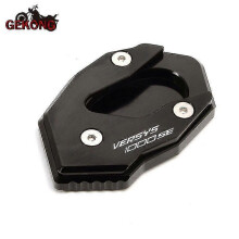 (Black) For Kawasaki Versys1000 Se Versys 1000 Se 2019 2020 2021 Motorcycle Cnc Foot Side Stand Extension Pad Kickstand Plate-Yvan