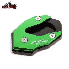 (Green Black) For Kawasaki Versys1000 Se Versys 1000 Se 2019 2020 2021 Motorcycle Cnc Foot Side Stand Extension Pad Kickstand Plate-Yvan