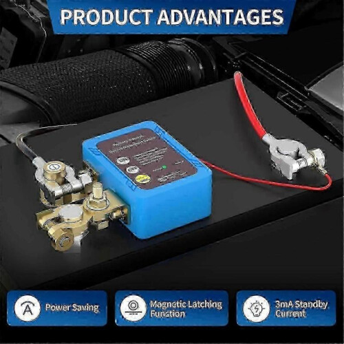 12V 240A Remote Battery Disconnect Switch, Automatic Power Off Switch Car Truck Boat Remote Control Switch 2