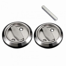 (Wiredrawing) Hidden Door Handles for Sliding Door - 304 Stainless Steel Rustproof Anti-Theft 2pcs-Yvan