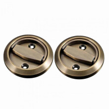 (Green Patina) Hidden Door Handles for Sliding Door - 304 Stainless Steel Rustproof Anti-Theft 2pcs-Yvan