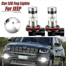 Compatible 2pcs LED Fog Light Blub Lamp Canbus H11 for Jeep Cherokee KL 2014-2019 Compass 2011-2022 Grand Cherokee 2014-2020 Renegade