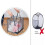 Pop Up Laundry Baskets - Mesh Collapsible Laundry Hampers Storage with Handle - Foldable for Washing Storage 18