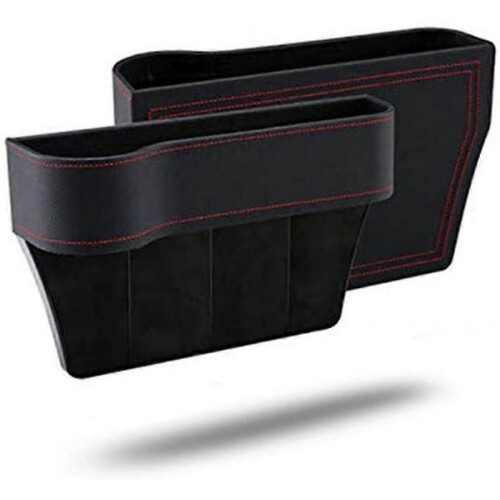 Multifunctional Storage Box for Car, Pu Leather Car Seat Side Pockets Organizer Car Seat Side Slit P-Good 1