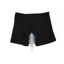 Men's Washable Incontinence Underwear Diaper Pants Urinary Incontinence Wearing Underwear Leg Tied Urine Bag(small)